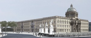 View of the Humboldt-Forum on the Schloßplatz in Berlin